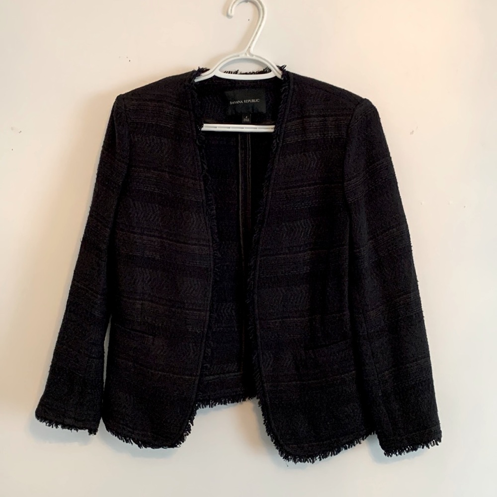 Black Tweed Blazer